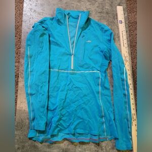 Altra Blue Performance Half Zip Pullover ZeroLite Fabric Vent Jacket